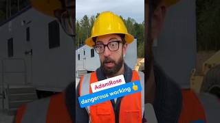 Dangerous working site🖕adamroseconstructionengineeringworkersfunny [upl. by Mulligan]