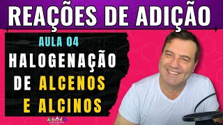 💡 Halogenação de Alcenos e Alcinos  Reações de Adição  Química Orgânica [upl. by Tadeo]