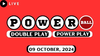 Powerball Double Play Drawing for October 09 2024  Lottery Winning Numbers [upl. by Nimzay827]