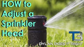 DIY — How to Adjust a Rain Bird 1800 Sprinkler Head  Transblue Does it Right [upl. by Morrison223]