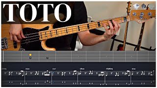 Georgy Porgy  Toto Bass Cover With TAB [upl. by Studner304]