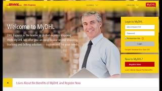 Prepare a shipment with MyDHL Web Shipping  Arabic Subtitles [upl. by Yeznil]