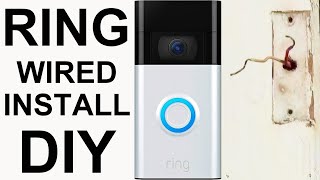 How To Install A Ring Video Doorbell 2nd Generation 2020  Hardwire Installation Of 1080p Door Bell [upl. by Izabel]