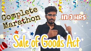 Sale of Goods Act 🔥🔥  Full marathon in TAMIL 🥳🥳  CA Foundation Law [upl. by Darrill]