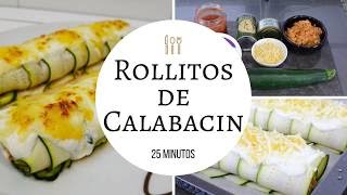 Cómo preparar rollitos de calabacín [upl. by Arreyt426]