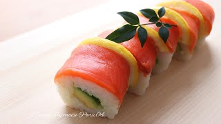 Recette Maki au saumon fumé et à lavocat I Sushi I Cuisine Japonaise Paris 04 [upl. by Alaecim]