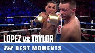 Teofimo Lopez Dominates Josh Taylor  BEST MOMENTS [upl. by Rusel479]