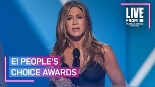 Jennifer Aniston Pays Tribute to quotFriendsquot in Iconic PCAs Speech  E People’s Choice Awards [upl. by Yank]