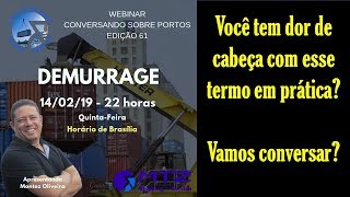 DEMURRAGE no Conversando Sobre Portos [upl. by Weinman]