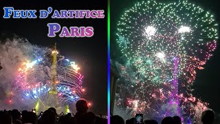 Feux dartifice de Paris  14 juillet 2023 [upl. by Ecirrehs]