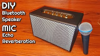 DIY Bluetooth speaker portable with mic echo reverberation [upl. by Charita473]