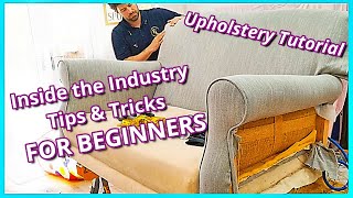 DIY HOW TO UPHOLSTER A COUCH  STEP BY STEP HOW TO REUPHOLSTER A SOFA  FaceliftInteriors [upl. by Careaga201]