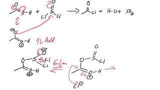 Carboxylic Acid converting into Acid Chloride with SOCl2 thionyl chloride [upl. by Mcguire925]