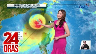 Super Typhoon Julian nakalabas na pero inaasahang babalik pa muli sa loob ng PAR  24 Oras [upl. by Harald]