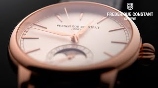 FREDERIQUE CONSTANT ¦ CLASSIC MOONPHASE DATE MANUFACTURE  GOLD CASE VERSION [upl. by Giulia]