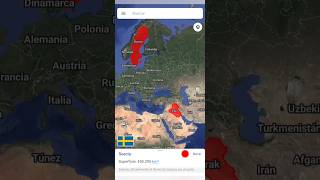 Suecia vs Irak Comparando Tamaños de Países [upl. by Ahsienor]