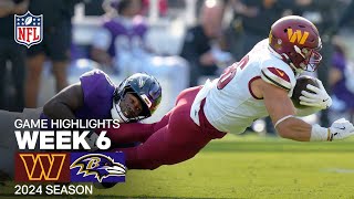 Washington Commanders vs Baltimore Ravens Game Highlights  NFL 2024 Season Week 6 [upl. by Aig155]