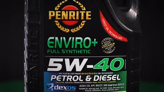 Penrite ENVIRO 5W40 Engine Oil [upl. by Seagraves]