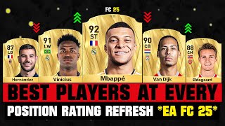 FIFA 25  TOP 5 BEST PLAYER RATINGS at Every Position EA FC 25 😱🔥 ft Mbappe Vini Van Dijk… [upl. by Rondon343]