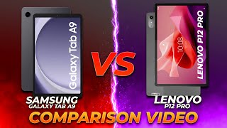 Samsung A9 vs Lenovo P12 Pro BIGGER or BETTER Display [upl. by Aynotak977]