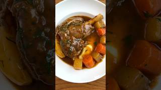 Lamb shank navarin with pomme puree cosyclassics mash potato vegetables lamb stew navarin [upl. by Deyes]