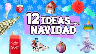 12 DECORACIONES NAVIDEÑAS FÁCILES para TU CASA 😱🎄 Craftingeek [upl. by Sherborn814]