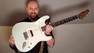 HS Partscaster ReviewDemo  Warmoth Conversion Screamin DemonArea 61 [upl. by Analahs]