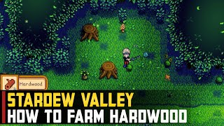 Hardwood Farming  Stardew Valley Bring Robin 10 pieces of Hardwood [upl. by Edra759]