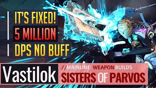 Warframe  5 MILLION SLASH 0 BUFFS Vastilok Fixed  Sisters of Parvos [upl. by Naga]