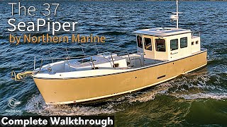 Inside SeaPiper 37 The ULTIMATE Trailerable Trawler  Full Tour [upl. by Noella696]