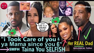 Fabolous DiSSES Stepdaughter Taina for Calling him a Deadbeat to her Sister  her REAL Father ViDEO [upl. by Spears]