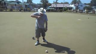 Lawn Bowling Arm demo  Jigger Stick with no trigger or clamps [upl. by Aticilef]