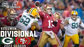 Green Bay Packers vs San Francisco 49ers  Divisional  Resumen NFL en español  NFL Highlights [upl. by Sirred]