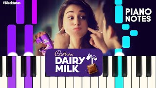 Kiss Me  Cadbury Dairy Milk Silk Song Piano Tutorial  Dairy Milk Piano Notes [upl. by Antony]