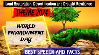 World Environment Day 2024 Theme Essay Speech GenerationRestoration [upl. by Anaujahs]