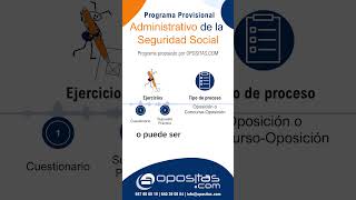 Previsiones sobre examen y proceso de Administrativo Seguridad Social [upl. by Claudelle]