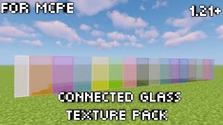 Connected Glass Pack Minecraft PE 121  connected glass texture pack mcpe [upl. by Wexler995]