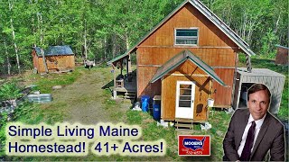 Off Grid Homestead In Maine  416 Acres 109500 [upl. by Araz]