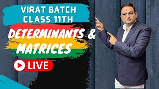 Determinant amp Matrices Class 11th  Virat OneShot  Part 1 [upl. by Kcirded979]