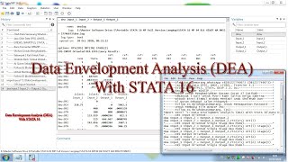 Data Envelopment Analysis DEA With STATA 16 [upl. by Afira]