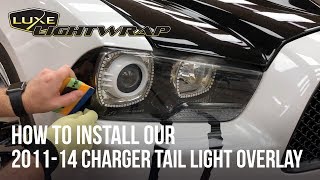 How To Install Our 201114 Charger Head Light Tint Overlay Kit [upl. by Sonaj]