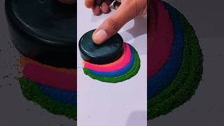 DIV diwali special rangoli design bts rangoli viralvideo shorts diy diwali new art status [upl. by Yclek]