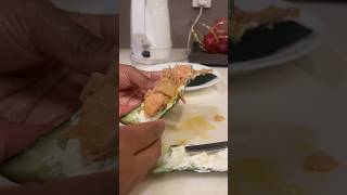 High proteinlow carb snack keto viral diet food cucumber tuna avocado creamcheese nyc fyp [upl. by Ivetts]