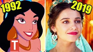 Disneys Aladdin Live Action 2019 vs Original 1992 Cartoon Comparison [upl. by Dorine]