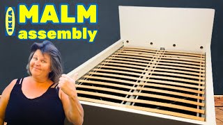 How to ASSEMBLE the IKEA MALM BED 2024 Instruction book included [upl. by Alekahs]