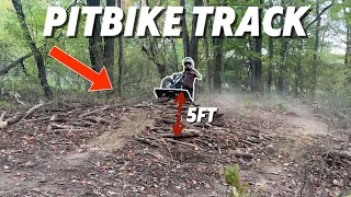 BUILDING PIT BIKE Track In My Back Yard [upl. by Lebasiram509]