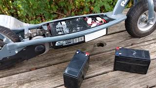 Razor E300 battery replacement info [upl. by Ahso800]