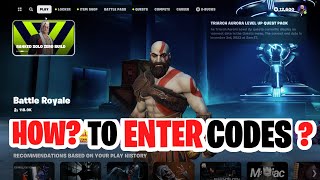 How to put in MAP CODES in Fortnite  How to enter ISLAND CODES Fortnite [upl. by Feingold]