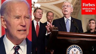 BREAKING NEWS Senate GOP Leaders Issue Blunt Warning To Biden About Border Government Funding [upl. by Xeno]