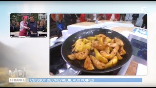 RECETTE  Cuissot de chevreuil aux poires [upl. by Nadruoj]